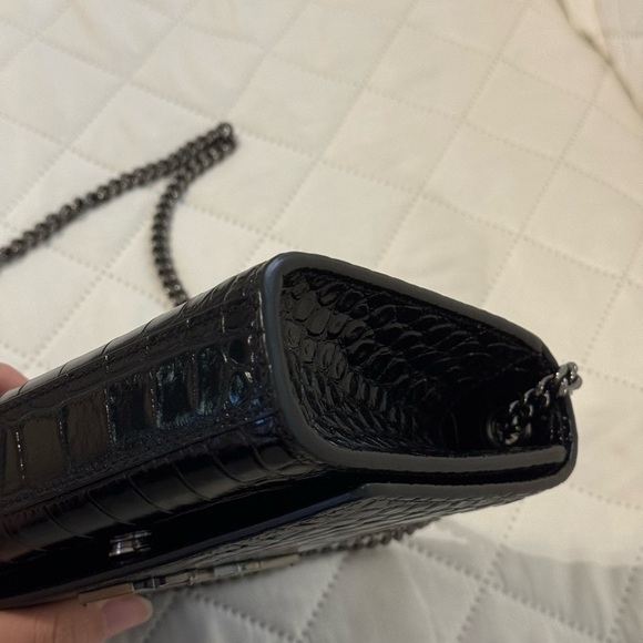 Saint Laurent Black Croc Small Kate Bag - Picture 9 of 11